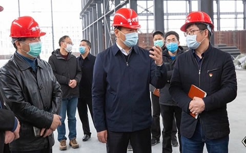 浦江縣委書記程天云調(diào)研杭機浦江建設(shè)項目復工情況